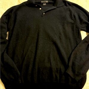 Cashmere Sweater Black Large Grayson & Dunn